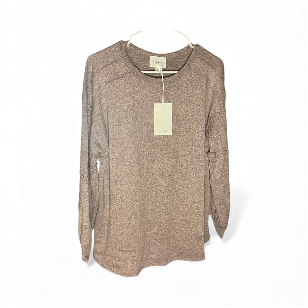 ANDREE BY UNIT Mauve Knit Top